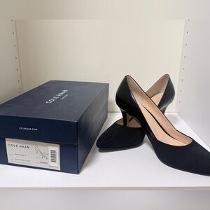 Cole Haan Black Leather Heels